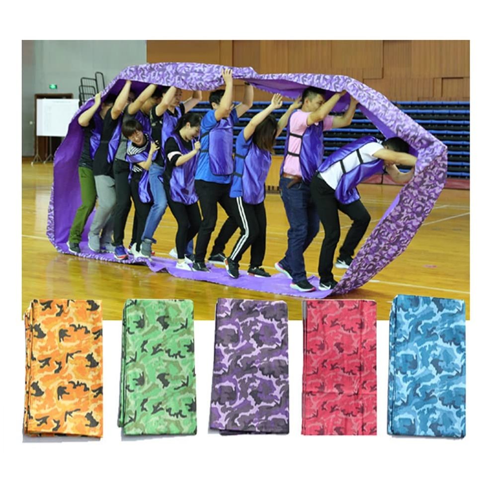 5PCS Field Game Teamwork Games Playing Run Mat, Durable | Tear Resistant | Waterproof Oxford Fabric, with Storage Bag (Size : Kids-4M/13FT)
