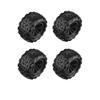 4PCS Original 12mm Hex Hub Wheel Rims & Rubber Tires for 1/16 Off-Road RC Car, 16208, 16209, 16210, H16BM, H16GT, H16H view 1