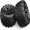 4PCS Original 12mm Hex Hub Wheel Rims & Rubber Tires for 1/16 Off-Road RC Car, 16208, 16209, 16210, H16BM, H16GT, H16H view 2