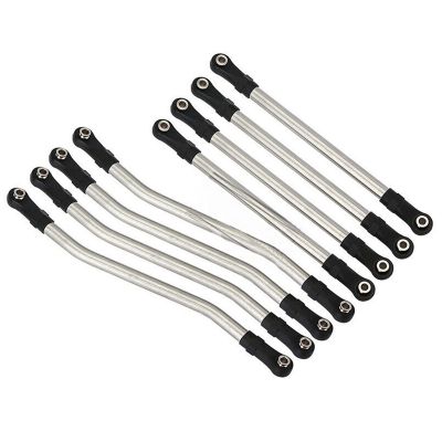 8PCS 6mm Steel Links RC Car Link Rod End Wheelbase Extend Accessories for Axial Capra 1.9 UTB AXI03004