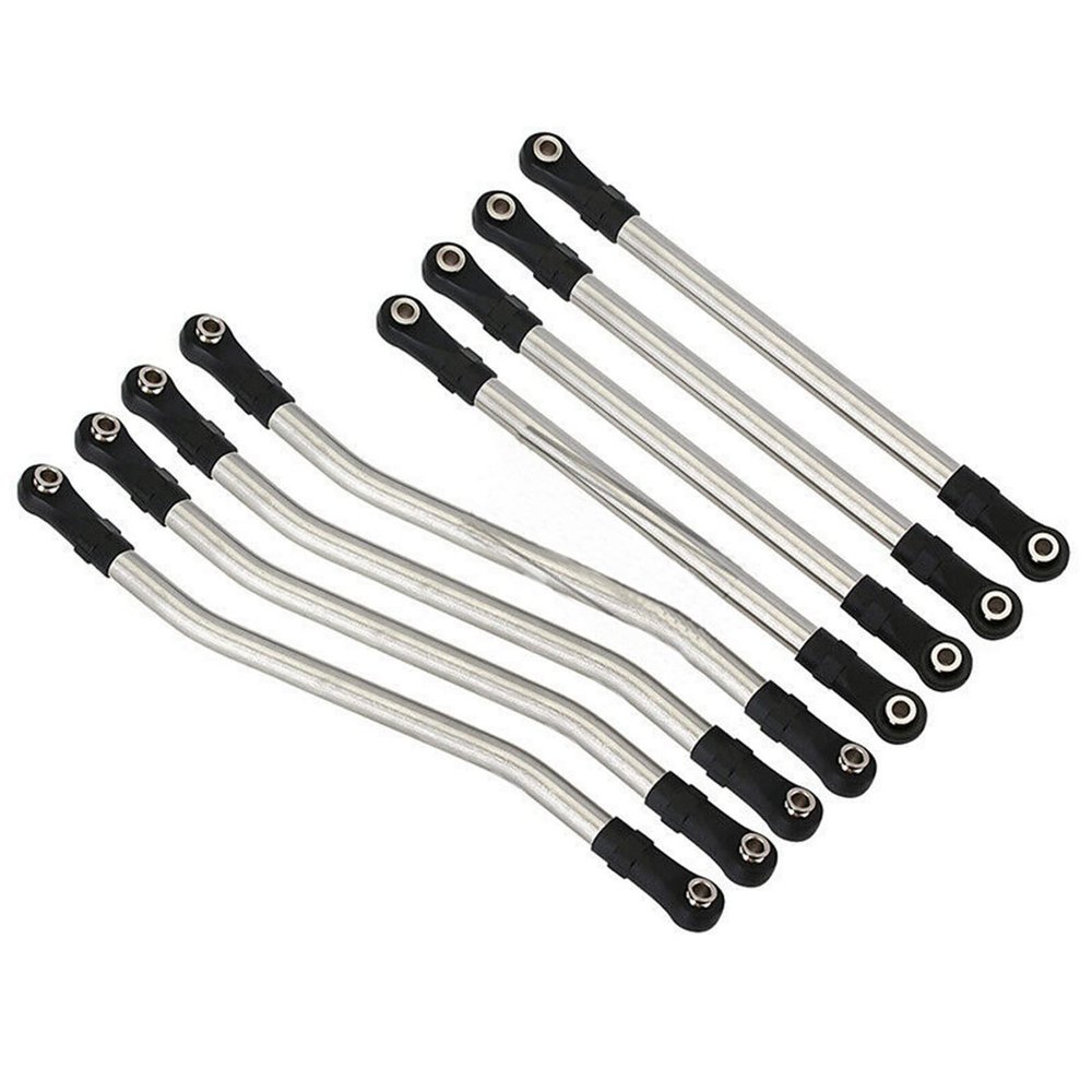 8PCS 6mm Steel Links RC Car Link Rod End Wheelbase Extend Accessories for Axial Capra 1.9 UTB AXI03004