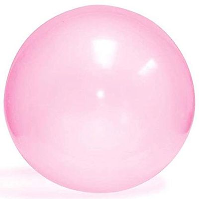 Bubble ball Summer TPR Decompression Super Large Inflatable Balloon Water Injection Bubble Ball Toy (yellow, 120CM)