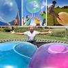 Bubble ball Summer TPR Decompression Super Large Inflatable Balloon Water Injection Bubble Ball Toy (yellow, 120CM) view 4