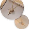 Aphro to My Daughter - Sunflower Fidget Necklace, You are My Sunshine Rotating Necklace, Spinning Sunflower Necklace Pendant, Sunflower Spinner Necklace, Sunflower Necklaces for Women (#1-Golden) view 2