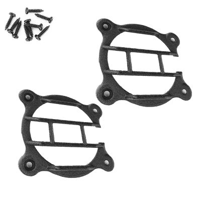 1Pair RC Car Front Headlight Lamp Protector Cover for Traxxas TRX-4 2021 for Ford for Bronco 1/10 RC Car with Screws