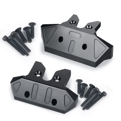 AXSPEED Aluminum Black Front & Rear Bumper Set for 1/8 Sledge 95076-4 RC Truck Upgrade