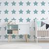 40x Star Stickers - Baby Shower Decor Set Vinyl Wall Twinkle Decal - Art Nursery Label, Star Decals, Star Decoration, Nursery Sticker (9") view 1