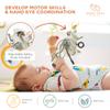 GOPO TOYS Baby Airplane Toys  Montessori Silicone Pull String Fidget for Babies 18 Months+  Travel Toy for Plane, Car, and Stroller  Teether & Sensory Play view 2
