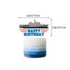 38Pcs Battleship Theme Naval Party Supplies - Happy Birthday Banner, Latex Balloons, Cupcake Toppers, Nautical Decorations for Kids Family view 3