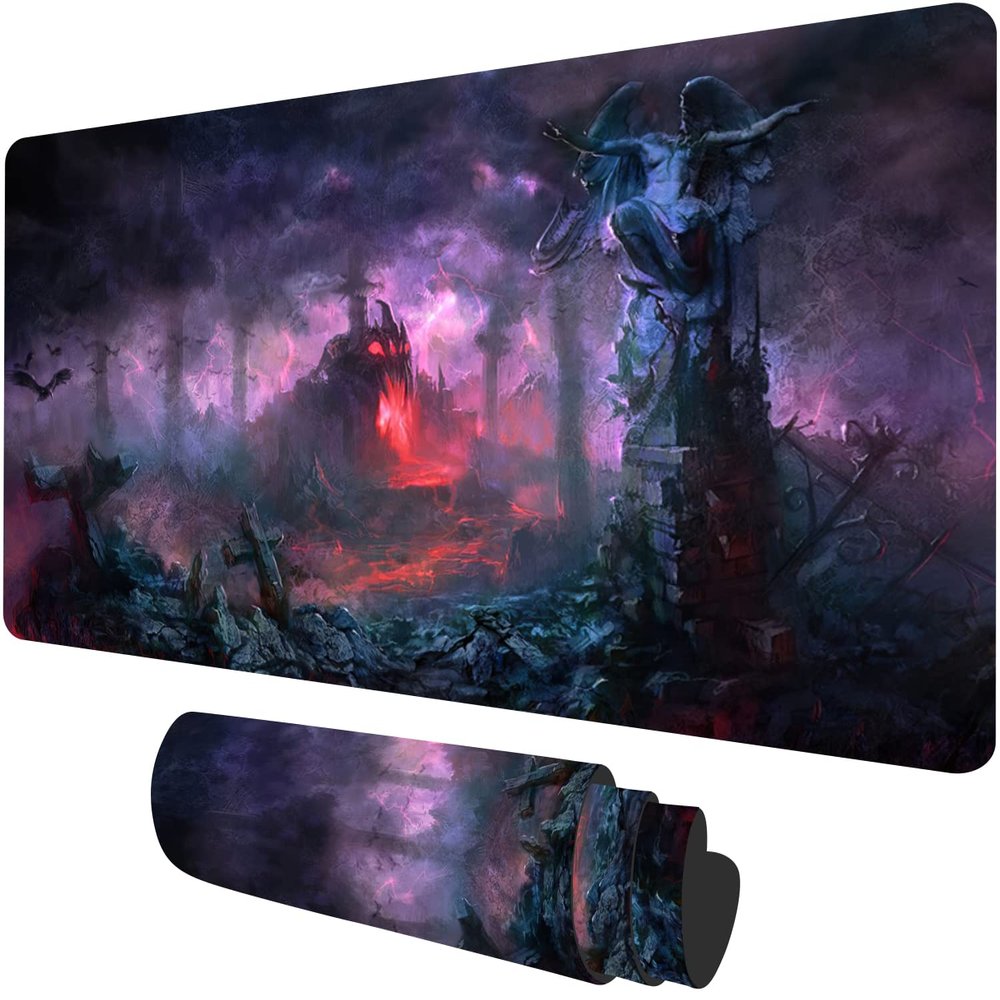 MTG Playmat Board Game 23.6x13.7 inches Mouse Pad Play Mat for MTG TCG CCG Cards Gaming Big Table Card Game Mats Deck Playmat Computer Desk Mat