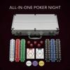 HEITOK Poker Chips, 500PCS Poker Chip Set with Aluminum Travel Case, Waterproof of 11.5 g Poker Set for Texas Holdem Blackjack Gambling view 2