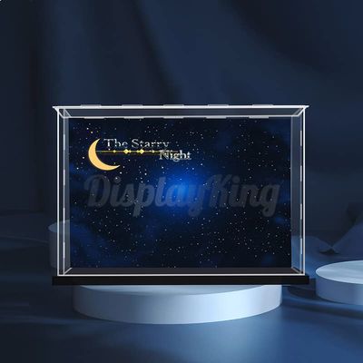Acrylic Display case Compatible with Vincent Van Gogh-The Starry Night 21333 (Model Set is not Included) (Custom Background)
