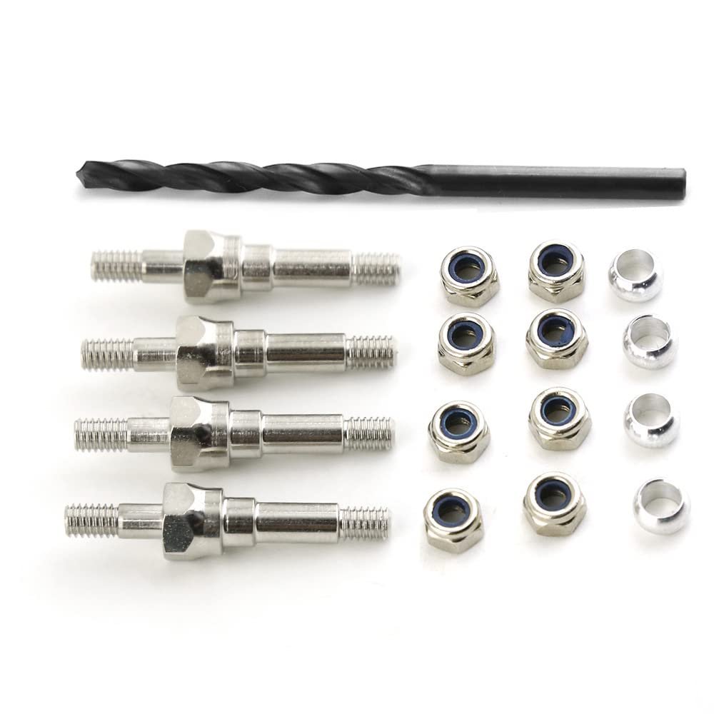 Hardware Kit Includes Top and Bottom Brackets Shock Mount Fixing Screw for ARRMA 1/8 KRATON Typhon