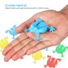 Toddmomy 16pcs Plastic Frogs Toy,Jumping Leap Frogs Toy Pressing Bouncing Frogs Toys or Boys and Girls Party Favors view 3
