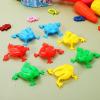 Toddmomy 16pcs Plastic Frogs Toy,Jumping Leap Frogs Toy Pressing Bouncing Frogs Toys or Boys and Girls Party Favors view 4
