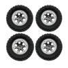 NATEFEMIN 4Pack 1/16 Track Upgrade Wheels Tires for WPL B-1 B14 C24 for Military Truck for RC Car Accessory Part view 1