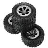 NATEFEMIN 4Pack 1/16 Track Upgrade Wheels Tires for WPL B-1 B14 C24 for Military Truck for RC Car Accessory Part view 2