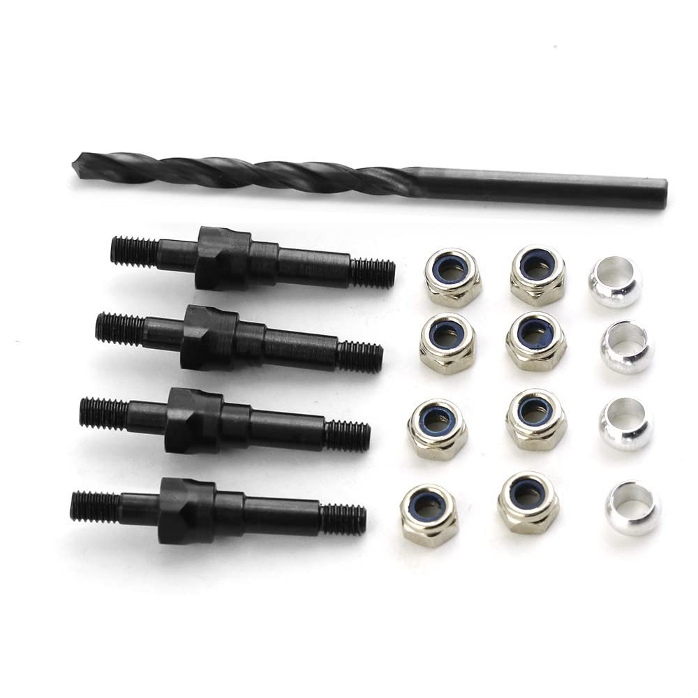Hardware Kit Includes Top and Bottom Brackets Shock Mount Fixing Screw for ARRMA 1/8 KRATON Typhon