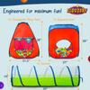 Tunnel and Ball Pit Play Tent | 3pc Pop Up Toddler Gym Tunnels with Tents for Kids, Toddlers, Infants Boys & Girls | Indoor & Outdoor Gift Game | Baby Crawling Pits for Playground (100 Balls Included) view 4