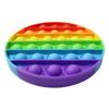 2-Pack Fenzer Pop Fidget Sensory Toys, Autism Special Needs Stress Relief Silicone Pressure Relieving Toys, Round and Square Squeeze Toys for Kids Children Adults view 2