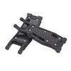Carbon Fiber Dust-Proof Rear Suspension Arm Protection Plate Cover for Traxxas 1/8 4WD Sledge Monster Truck RC Set Black view 3