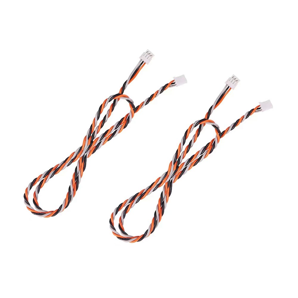 2Pcs 180mm JST to JST Servo Receiver Connector Adapter Cable for Spektrum AR6210 AR8000 AR9020 Receiver