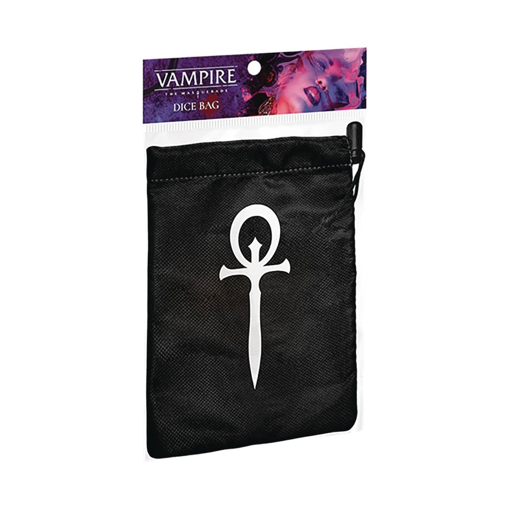 Renegade Game Studios | Vampire: The Masquerade 5th Edition Dice Bag | Roleplaying Game Accessory, Black