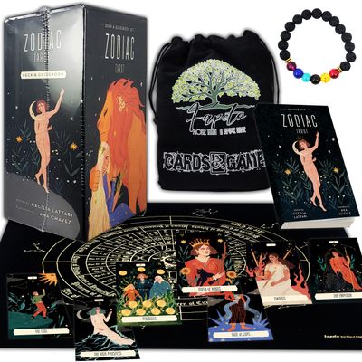 Fapeto more than a simple name Bundles of Tarot and Oracles Cards Decks for Fortune Telling & Chakras (Zodiac Tarot)
