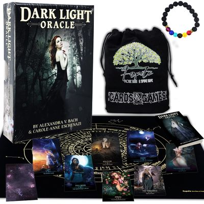 Fapeto more than a simple name Bundles of Tarot and Oracles Cards Decks for Fortune Telling & Chakras (Dark Light Oracle)