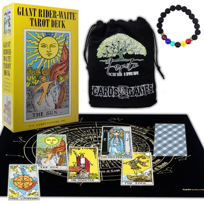 Fapeto more than a simple name Bundles of Tarot and Oracles Cards Decks for Fortune Telling & Chakras (The Giant Rider Tarot Deck)