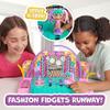 Fashion Fidgets Fashion Show Playset, 2-in-1 Runway and Trading Board with Exclusive Doll view 2