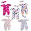 Sweet Dolly Baby Doll Accessories 5 Set Baby Doll Clothes and Headbands for 14-18 Inch Dolls, 10 PCs in Total view 2