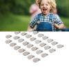 Round Pacifier Clips, Metal Pacifier Clips Exquisite Stainless Steel Lightweight for Teething for Toddler view 2