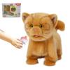 Electronic Walking Orange Cats, Realistic Interactive Puppy Pet Toy Cat, Walking, Barking,Wagging Tail & Talking,Present Pet Gifts for 3+ Year Boys Girls view 1