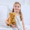 Electronic Walking Orange Cats, Realistic Interactive Puppy Pet Toy Cat, Walking, Barking,Wagging Tail & Talking,Present Pet Gifts for 3+ Year Boys Girls view 4