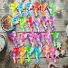 24 Packs Bulk Dolphins Fidget Bubble Mini Pop Key Chain,Birthday Party Favors Supplies Gifts Classroom Summer Students Bubble Prize view 2
