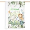 Palm Woodland Animals Personalized Baby Blanket for Newborn Boys Girls,Custom Soft Minky Blanket Layer Dotted 35X45 in view 4