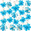 30 Packs Bulk Snowflakes Push Bubble Mini Pop Fidget for Boy Girls Birthday Party Favors Supplies Classroom Student Graduation Prizes view 1
