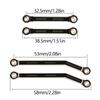 8PCS Black Coating Brass Links Rod Linkage Set for Axial AX24 XC-1 1/24 RC Crawler Car Upgrade Parts view 2