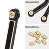 8PCS Black Coating Brass Links Rod Linkage Set for Axial AX24 XC-1 1/24 RC Crawler Car Upgrade Parts view 4