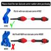 Drive Shaft CVD Axles Upgrades for 1/10 Slash VXL 4x4 Rustler Stampede Hoss VXL 4x4 4WD,4Pcs Front Rear Transmission Driveshaft Parts Hops Up,Red (Upgrades in 2023) view 4