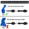 Drive Shaft CVD Axles Upgrades for 1/10 Slash VXL 4x4 Rustler Stampede Hoss VXL 4x4 4WD,4Pcs Front Rear Transmission Driveshaft Parts Hops Up,Black (Upgrades in 2023) view 4