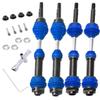 Drive Shaft CVD Axles Upgrades for 1/10 Slash VXL 4x4 Rustler Stampede Hoss VXL 4x4 4WD,4Pcs Front Rear Transmission Driveshaft Parts Hops Up,Navy Blue(Upgrades in 2023) view 1