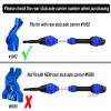 Drive Shaft CVD Axles Upgrades for 1/10 Slash VXL 4x4 Rustler Stampede Hoss VXL 4x4 4WD,4Pcs Front Rear Transmission Driveshaft Parts Hops Up,Navy Blue(Upgrades in 2023) view 4