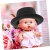 12pcs Mini Hat Cowboys Hat Ornament Miniature Cowgirl Party Decorations Tiny s for Party Miniature s for Pets Decorative Mini s Black view 2