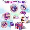 1 Packs Infinity Cube Toy Stress Relieving Fidgeting Game for Kids and Adults,Cute Mini Unique Gadget Anxiety Relief Kill Time Magic Puzzle Flip ADD, ADHD, Killing view 4