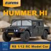 BEEZRC FMS 1/12 RC Crawler HMMWV H1 Alpha Officially Licensed RS 2-4WD Model Car RC Mdel Hobby RC Offroad Crawler Remote Control Car Collection Model with LED Lights for Adults view 2