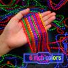 Bucherry 30 Pcs Mardi Gras Beads Light up Neon Beads Necklace Glow in The Dark 6 Kinds Colorful Bead Necklaces Bulk Throw Favor for Xmas Carnival Throw Party Costume Accessories Party Decor Supplies view 4