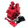 Aluminum Front or Rear Gearbox Case Bulkhead Cover Red for Arrma 1/5 8s Kraton Outcast ARA310935 view 2