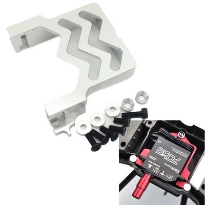 Aluminum Servo Mount Radiation Design Compatible with 2075 2075X Servo Silver for Traxxas 1/5 X-Maxx X Maxx 1/6 XRT 7749